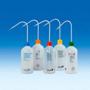 Bình tia nhựa PE-LD 500ml, chứa Acetic acid (rỗng)